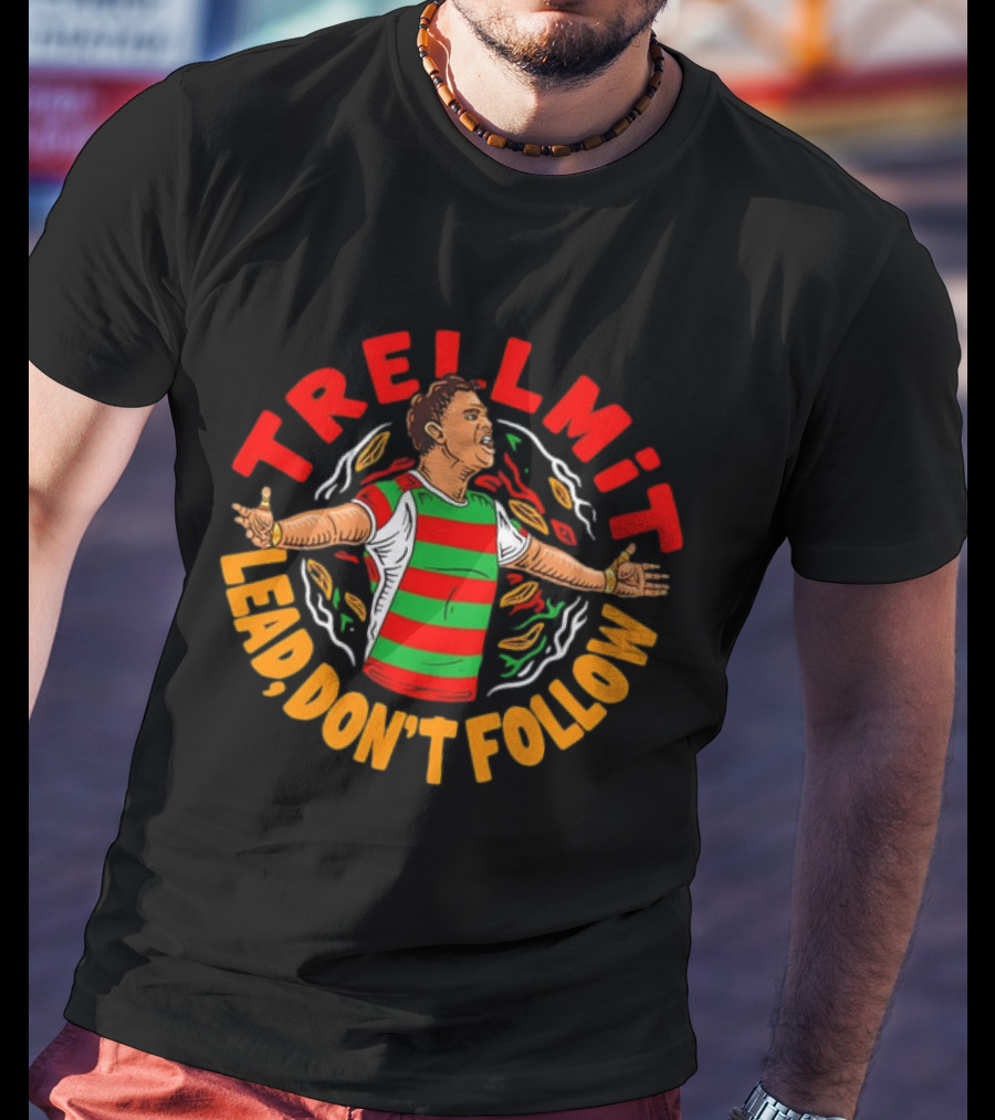 TRELLMIT Lead Don’t Follow Rugby-Inspired Motivational Player T-Shirt
