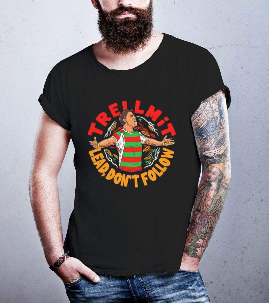 TRELLMIT Lead Don’t Follow Rugby-Inspired Motivational Player T-Shirt