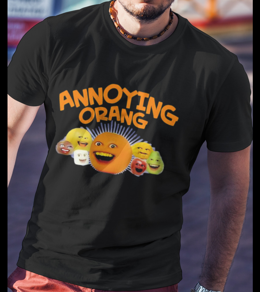 Annoying Orange Characters Faces Smile T-Shirt