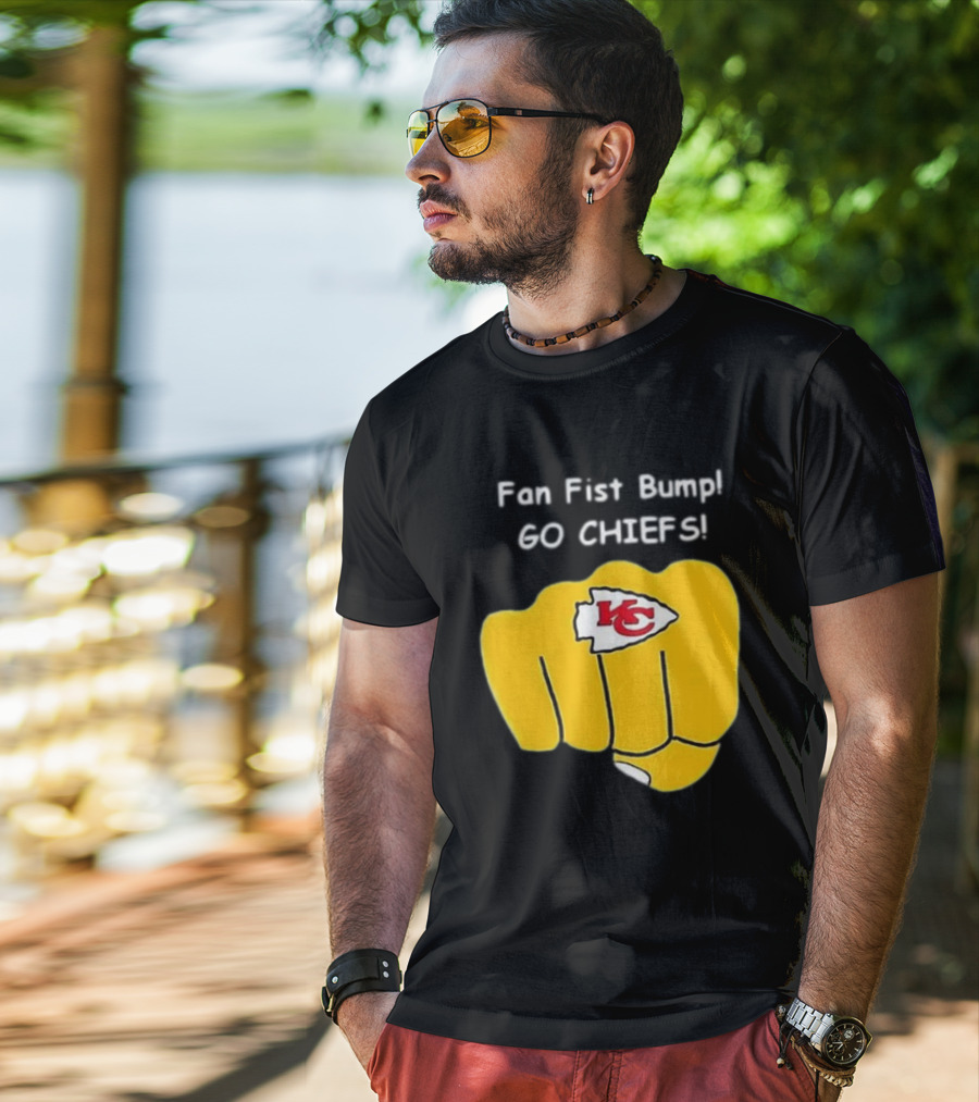 Fan Fist Bump Go Chiefs KC T-Shirt