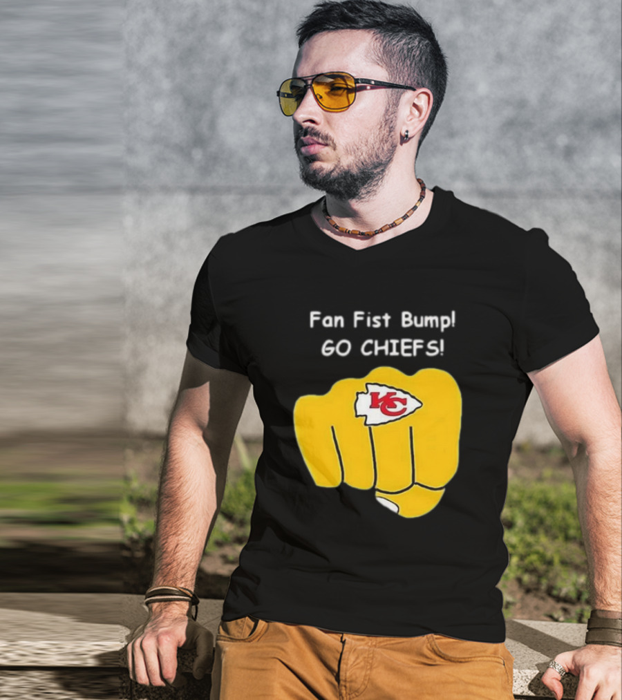 Fan Fist Bump Go Chiefs KC T-Shirt