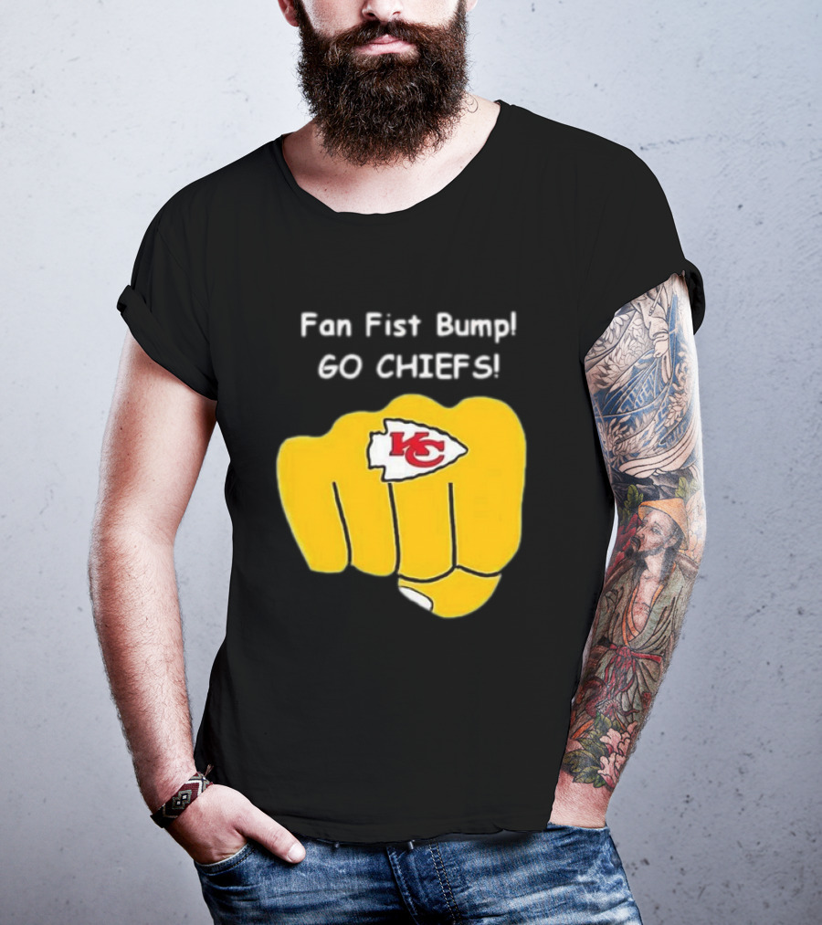 Fan Fist Bump Go Chiefs KC T-Shirt
