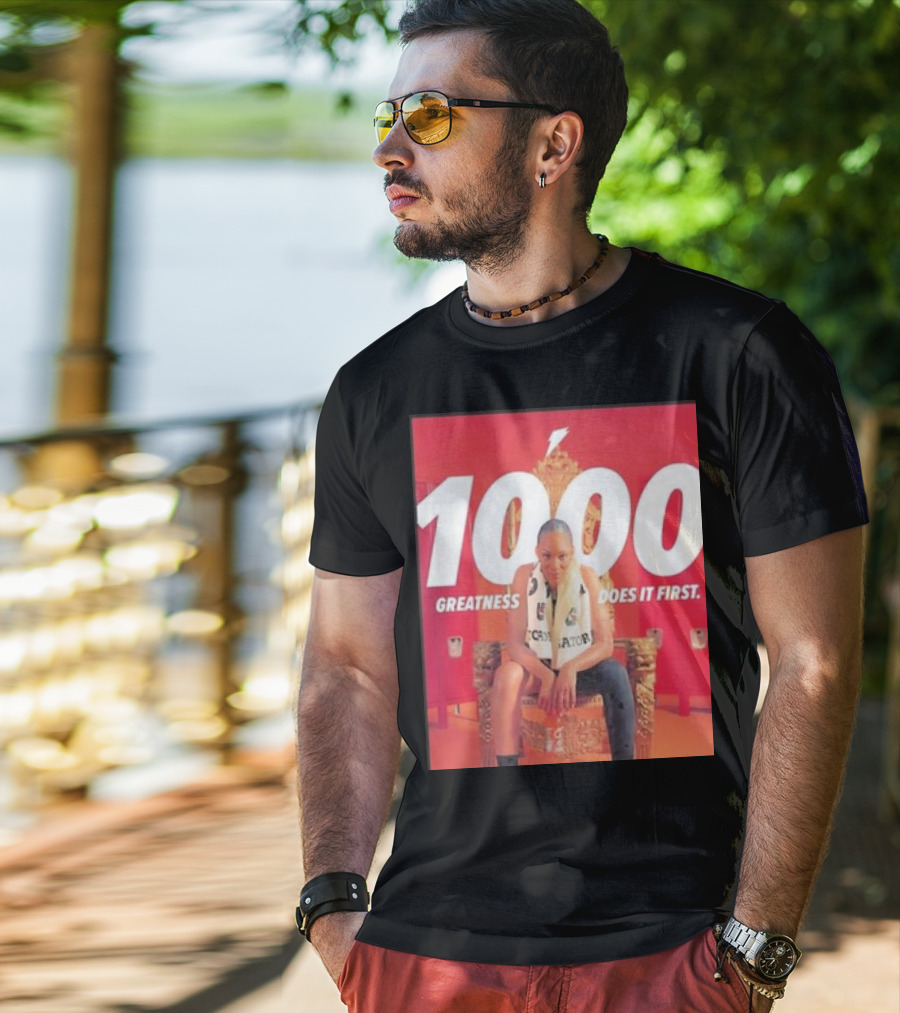 1000 Greatness Does It First A’ja Wilson Iconic Chair Sports Empowerment T-Shirt