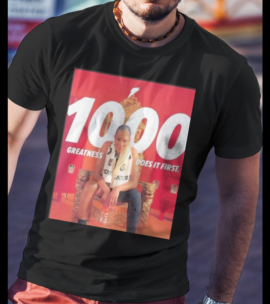 1000 Greatness Does It First A’ja Wilson Iconic Chair Sports Empowerment T-Shirt