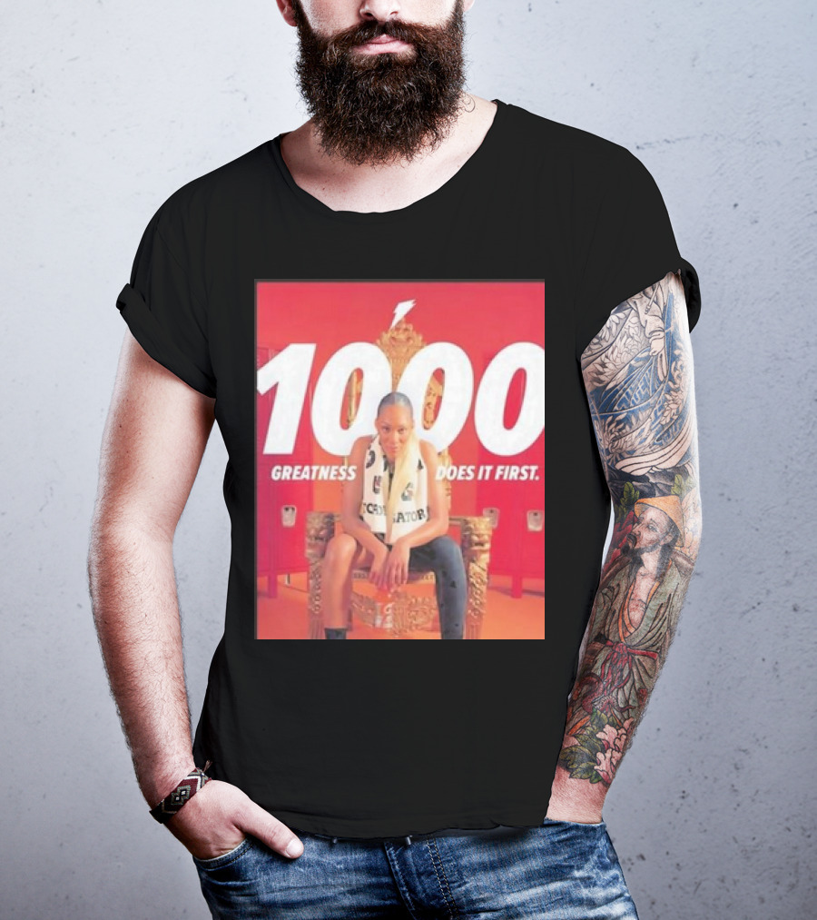 1000 Greatness Does It First A’ja Wilson Iconic Chair Sports Empowerment T-Shirt