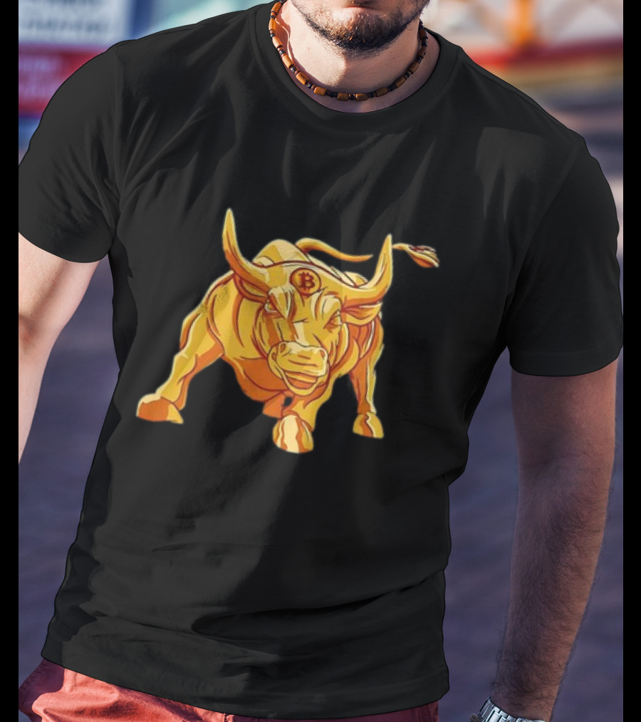 Bitcoin Crypto Bull Golden Btc T-Shirt