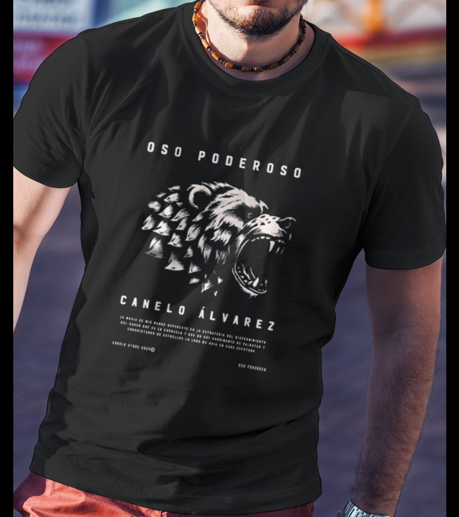 Oso Poderoso Canelo Álvarez Empowered Bear T-Shirt
