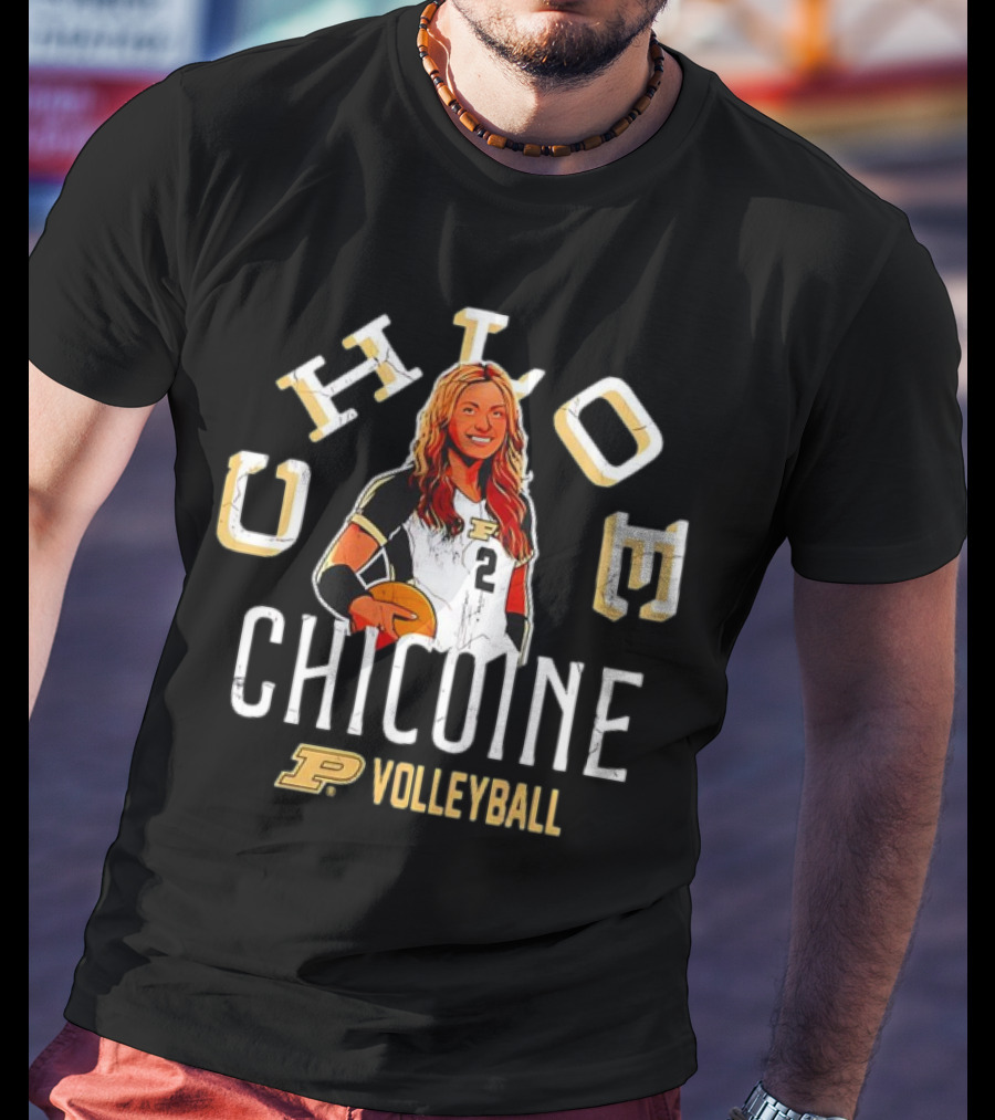 Chloe Chicoine Purdue Volleyball Boilermakers Player T-Shirt