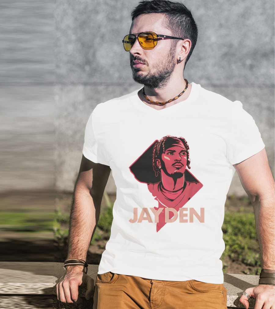 Jayden Daniels Washington Commanders Patriot T-Shirt