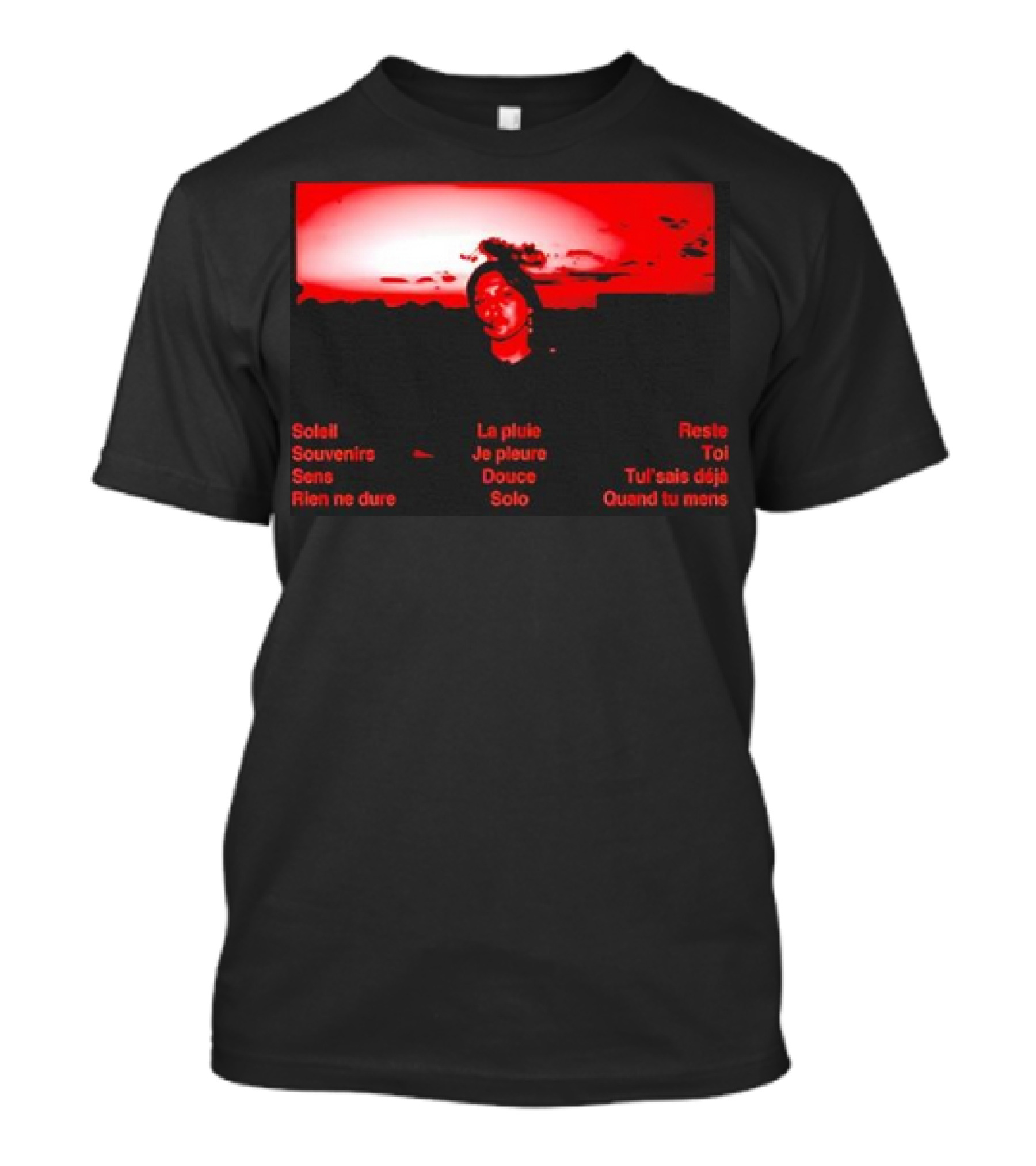 Manches Longues Solo Retro Soleil Souvenire Rien Ne Dure La Pluie Je Pleure Quand Tu Mens T-Shirt