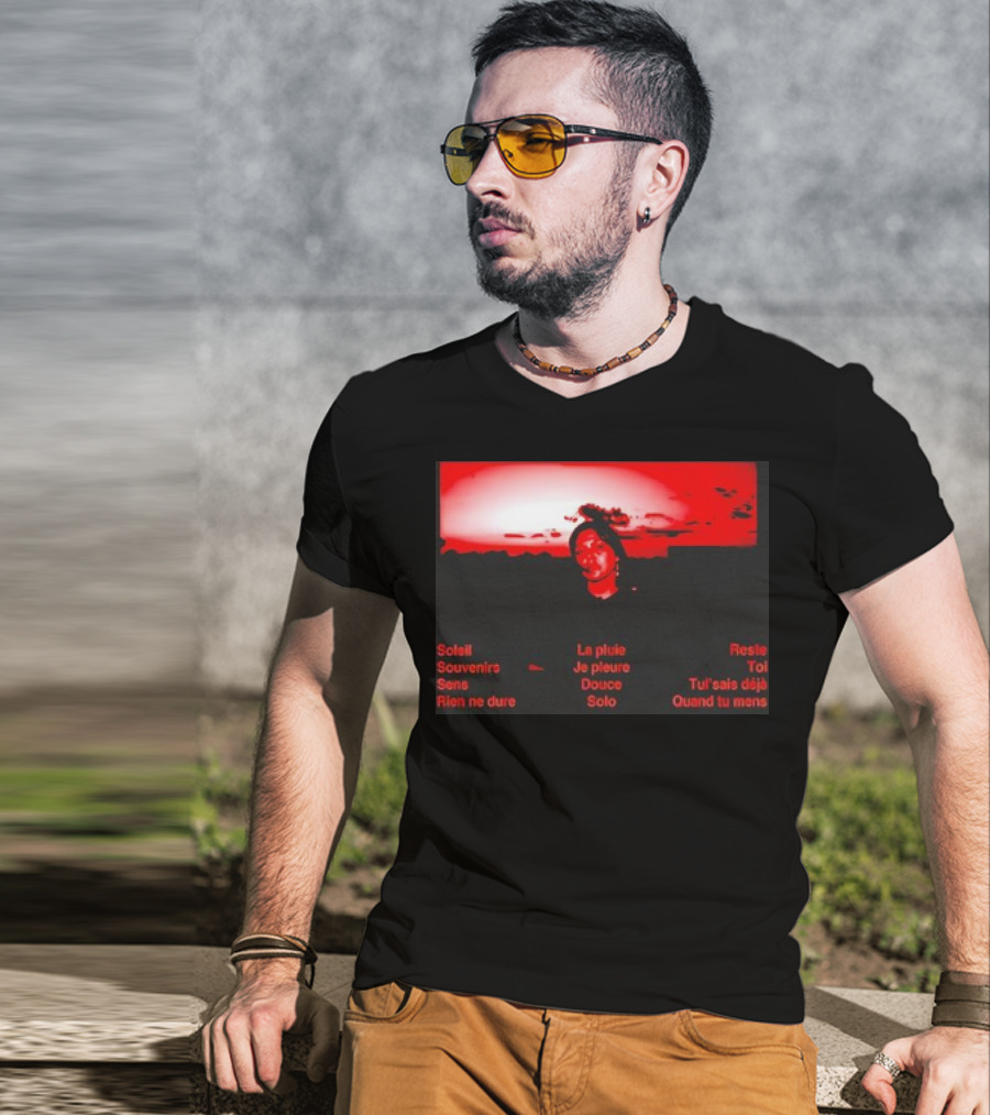 Manches Longues Solo Retro Soleil Souvenire Rien Ne Dure La Pluie Je Pleure Quand Tu Mens T-Shirt