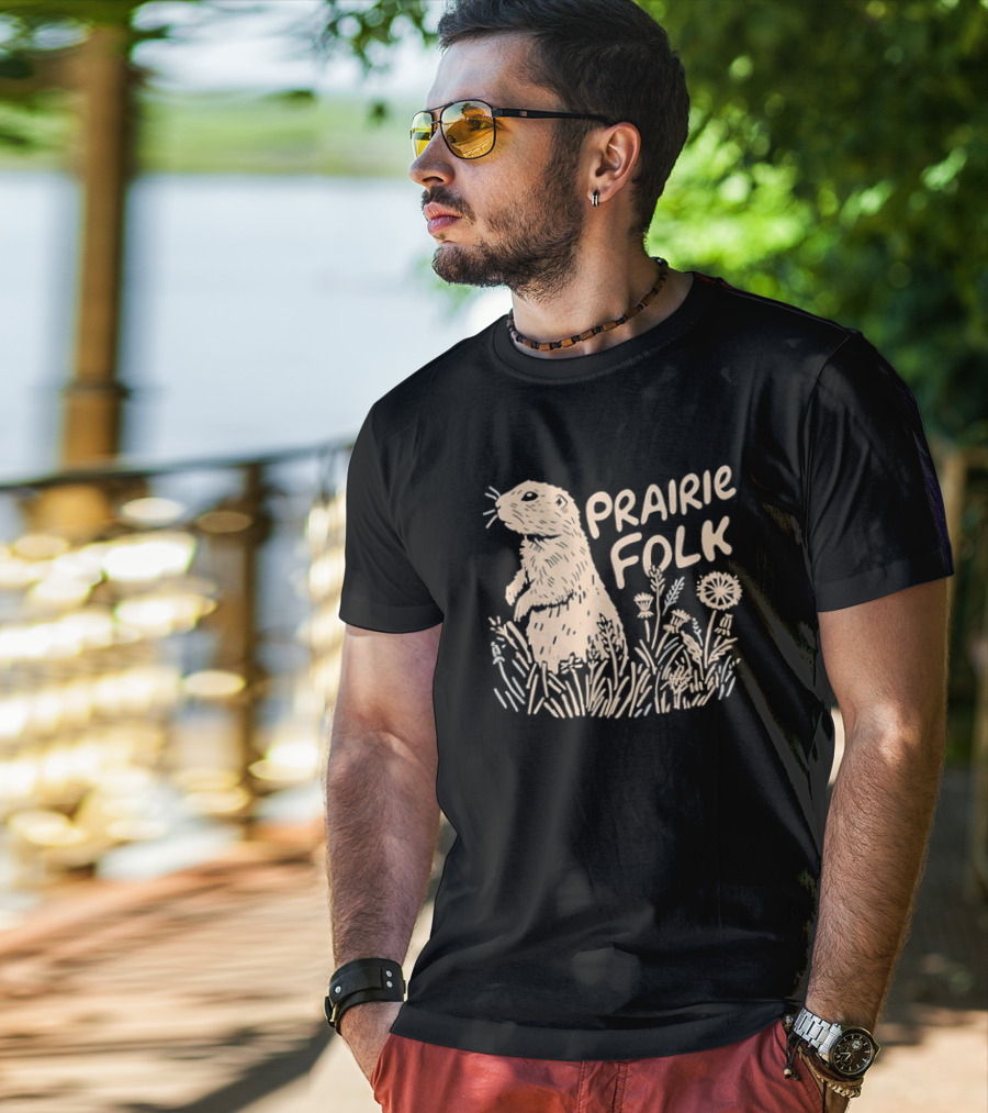 Prairie Folk Prairie Dog And Wildflowers September 24 T-Shirt