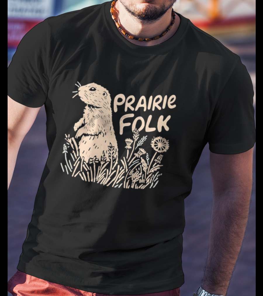 Prairie Folk Prairie Dog And Wildflowers September 24 T-Shirt