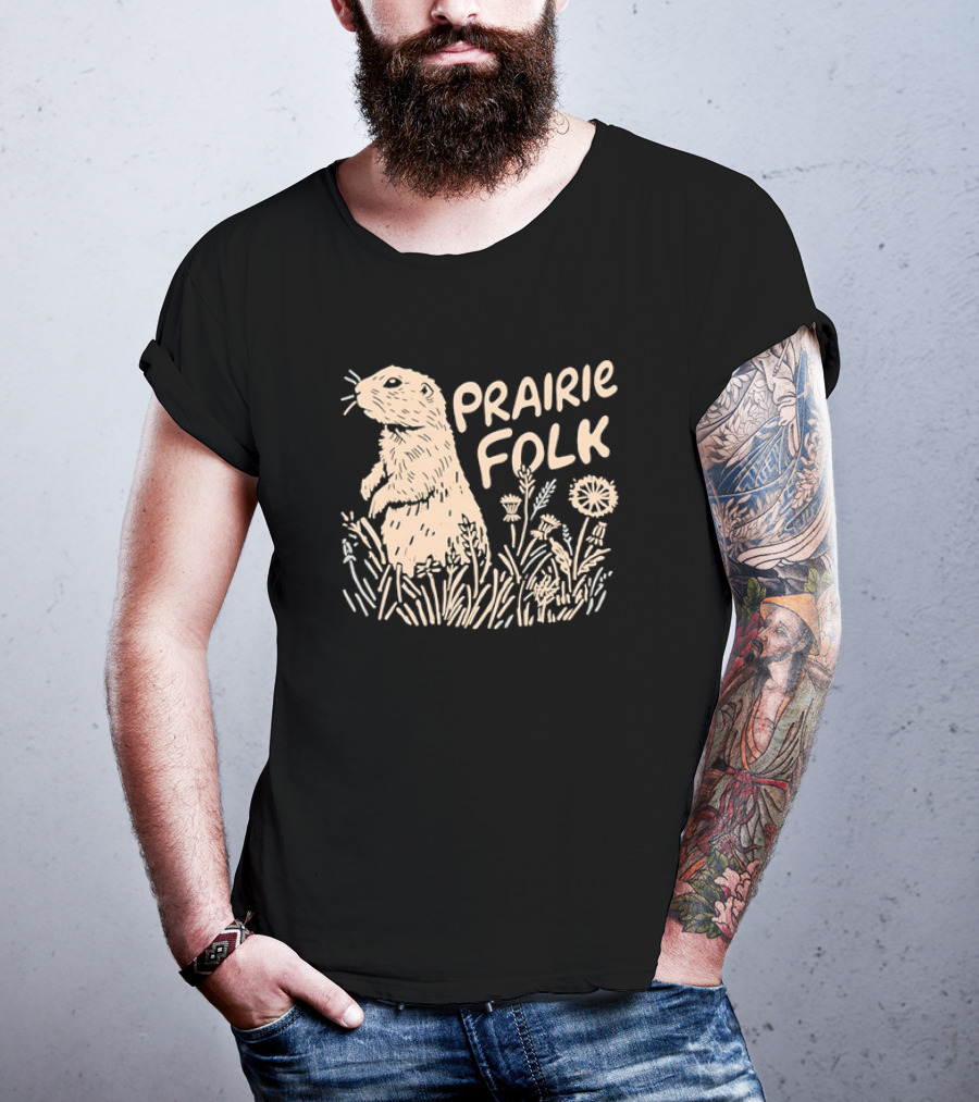 Prairie Folk Prairie Dog And Wildflowers September 24 T-Shirt