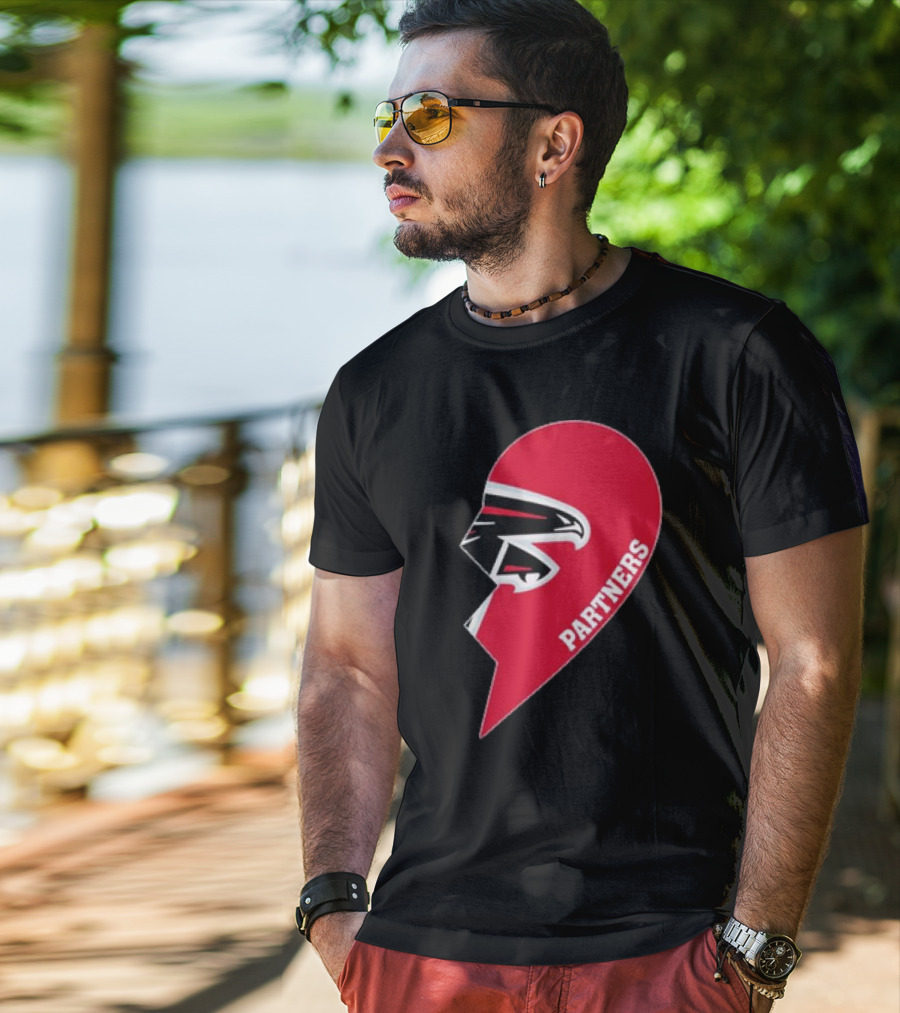 Atlanta Falcons Half Heart Partners T-Shirt