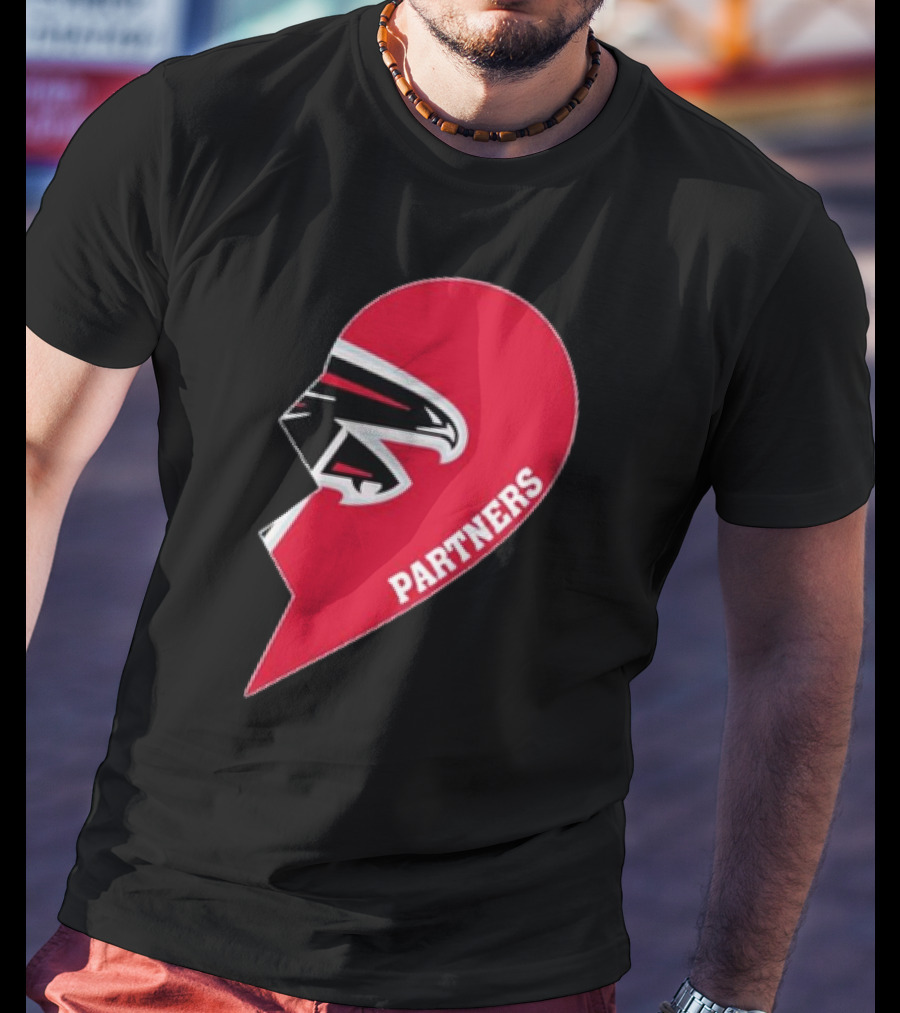 Atlanta Falcons Half Heart Partners T-Shirt