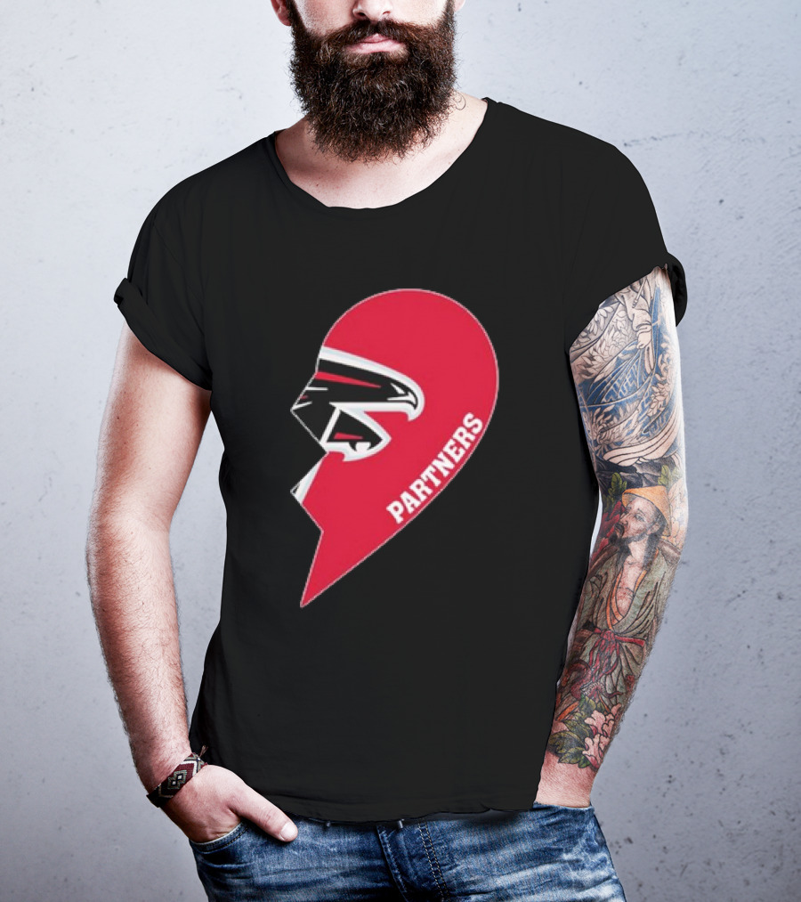 Atlanta Falcons Half Heart Partners T-Shirt
