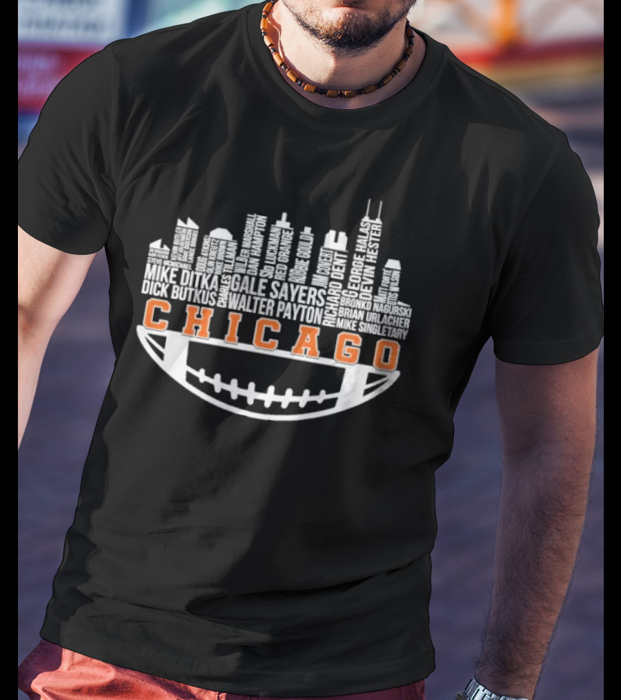 Chicago Football City Legends Skyline T-Shirt
