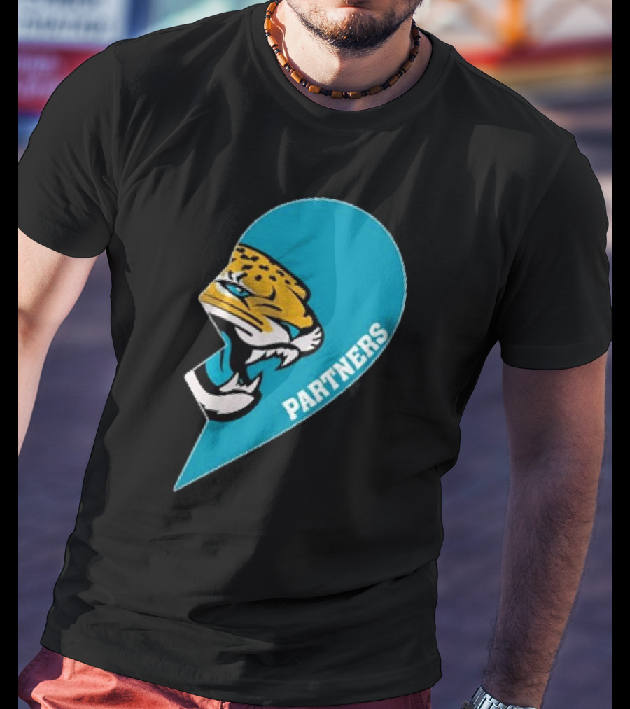 Jacksonville Jaguars Partners Half Heart T-Shirt