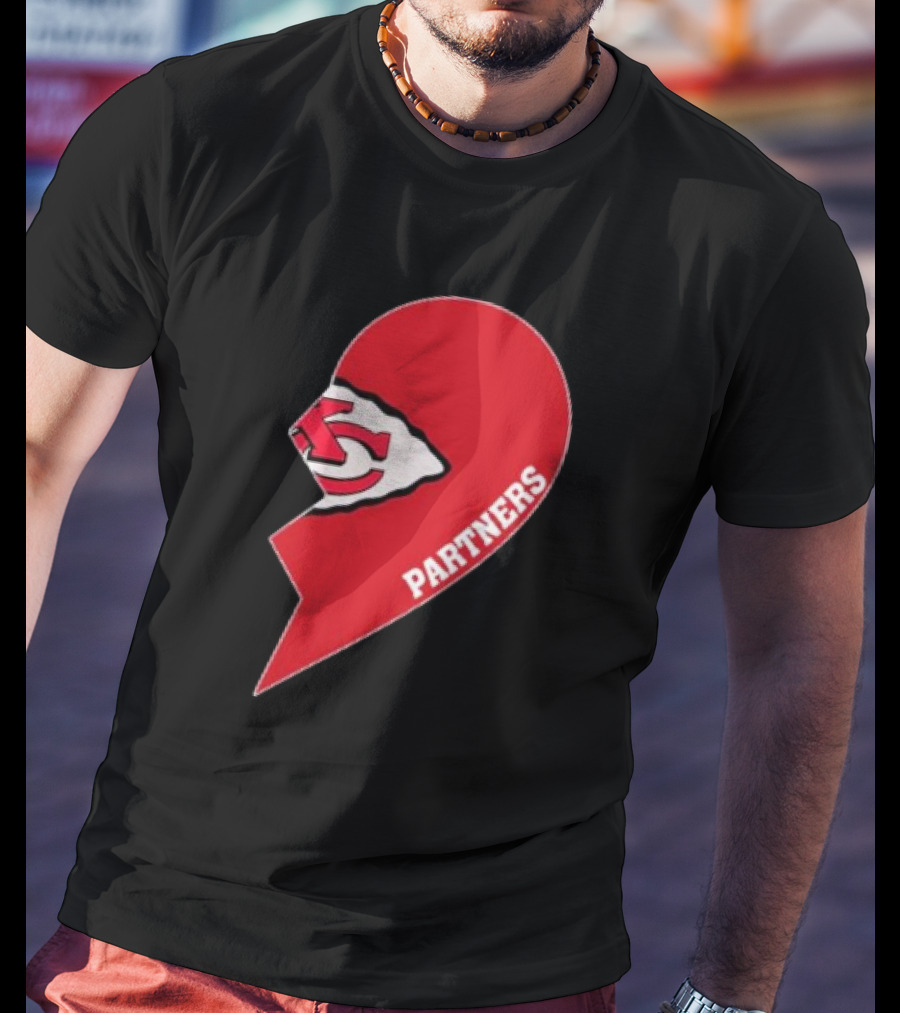 Kansas City Chiefs Partners Half Heart T-Shirt