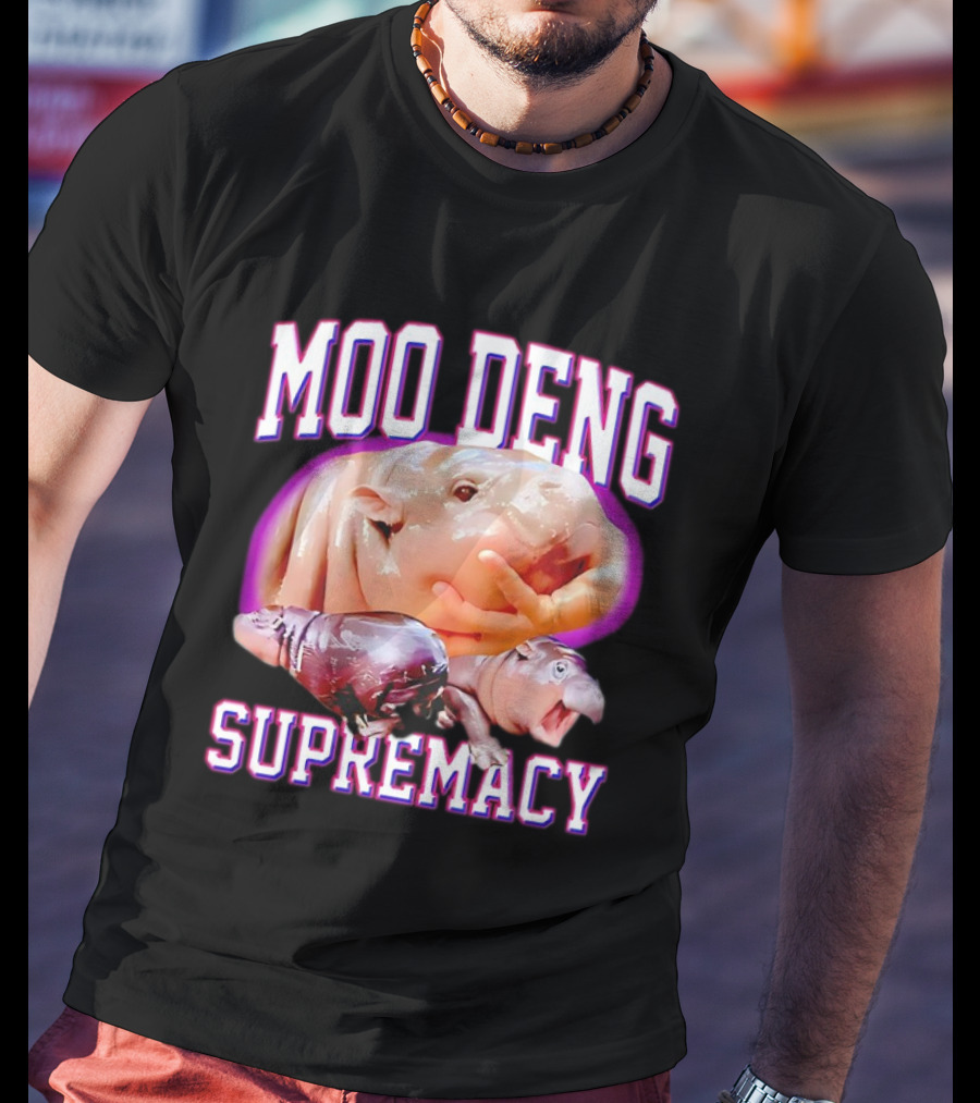 Moo Deng Supremacy Hippo Trio T-Shirt