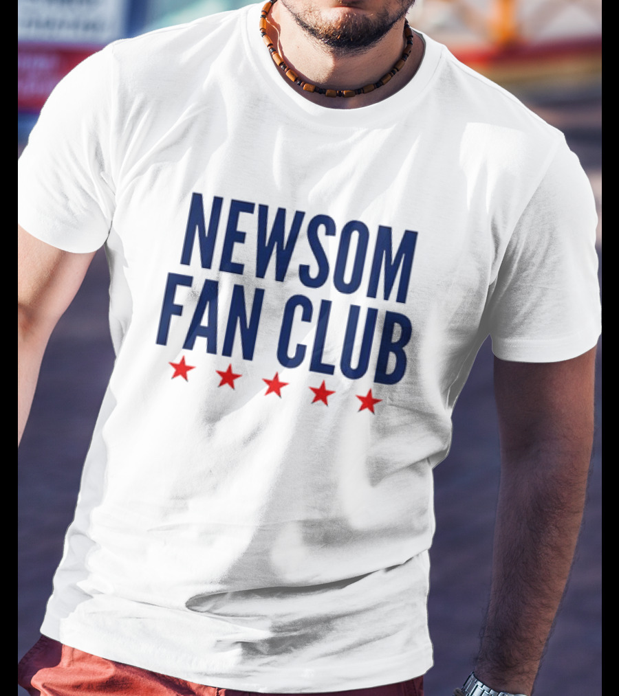 Newsom Fan Club Five Red Stars T-Shirt