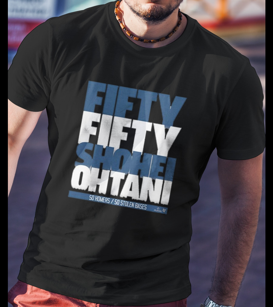 Fifty Fifty Shohei Ohtani 50 Homers 50 Stolen Bases T-Shirt