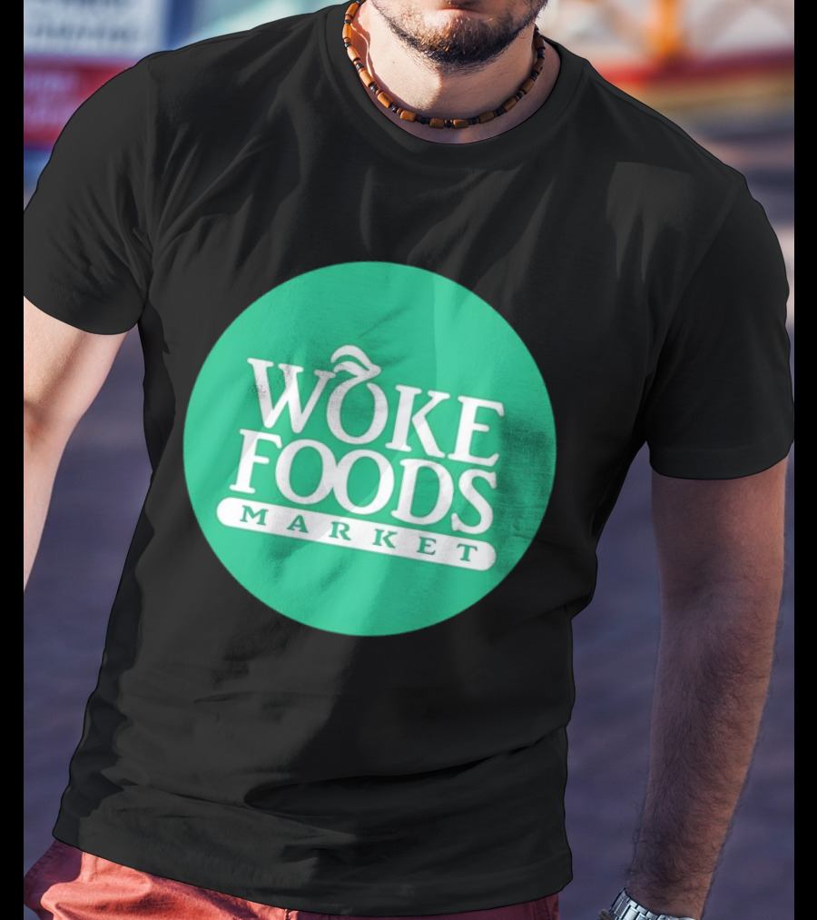 Woke Foods Market Green Circle T-Shirt