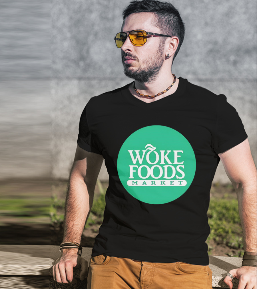 Woke Foods Market Green Circle T-Shirt