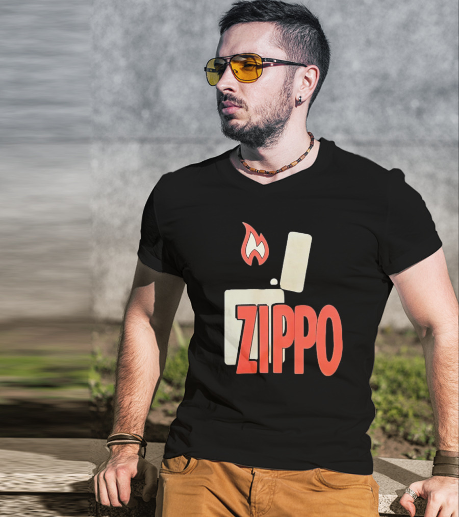 Zippo Lighter Flame T-Shirt