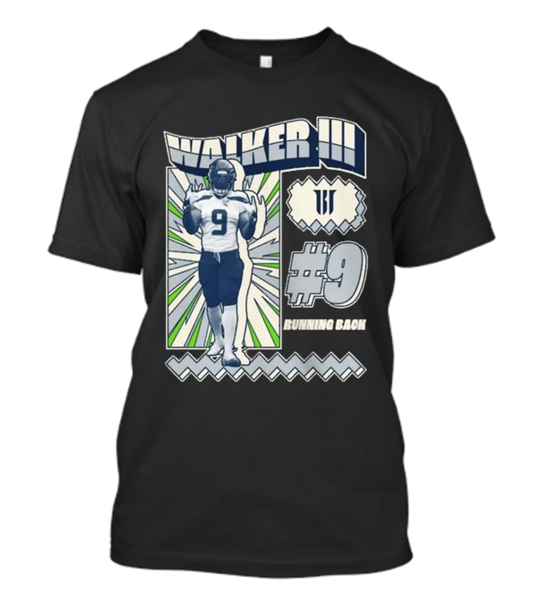Walker III #9 Running Back T-Shirt