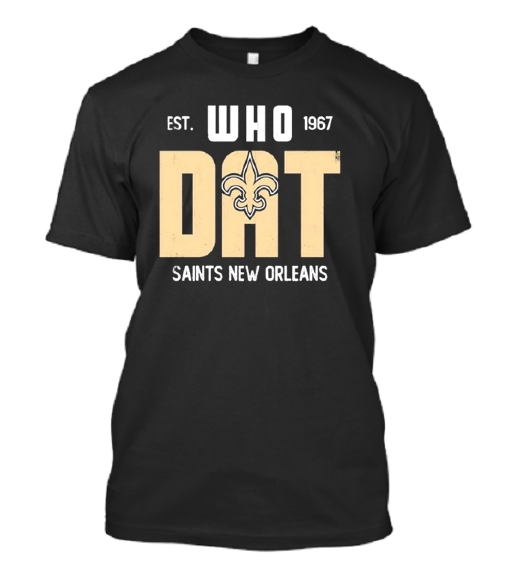 New Orleans Saints Who Dat Est 1967 Fleur-de-Lis T-Shirt
