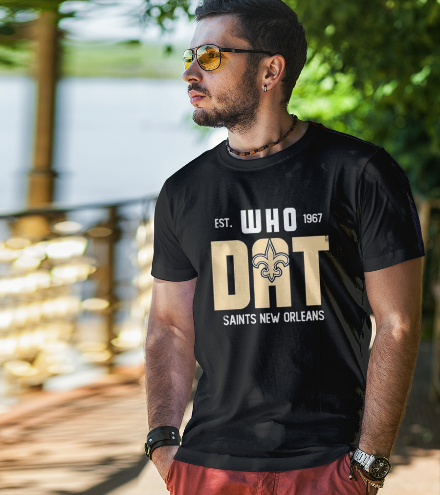 New Orleans Saints Who Dat Est 1967 Fleur-de-Lis T-Shirt