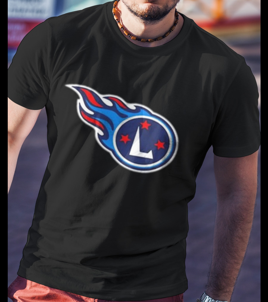 Tennessee L'S Football Flames Stars T-Shirt