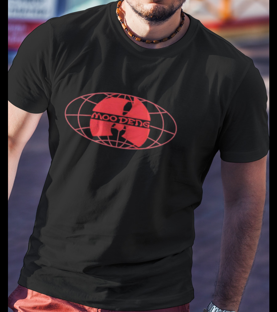 Moo Deng Clan 2 Red Globe Emblem T-Shirt