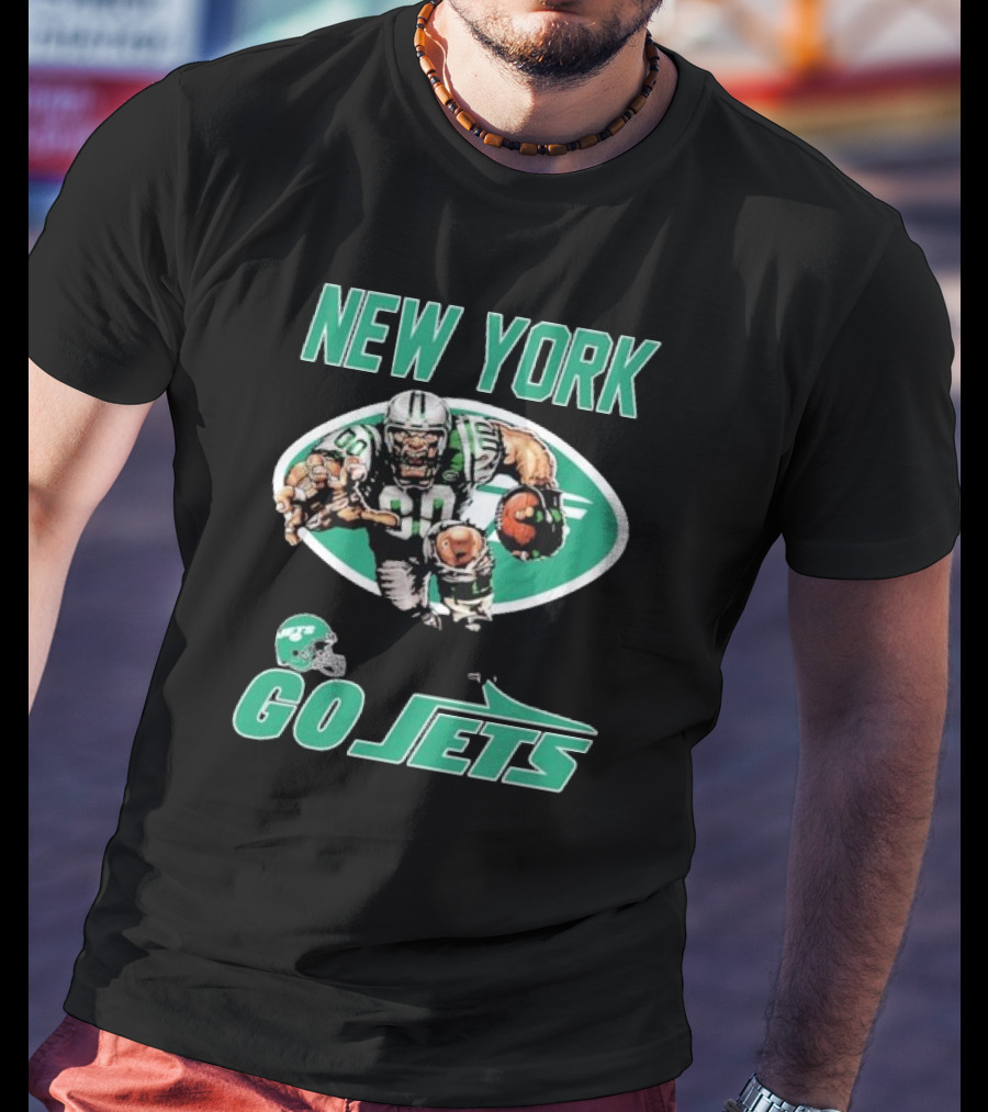 New York Jets Football Player Mascot Go Jets T-Shirt