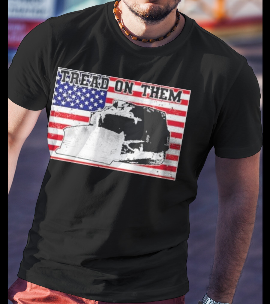 Tread On Them American Flag Killdozer T-Shirt