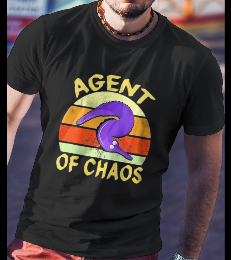 Agent Of Chaos Worm On String Retro T-Shirt