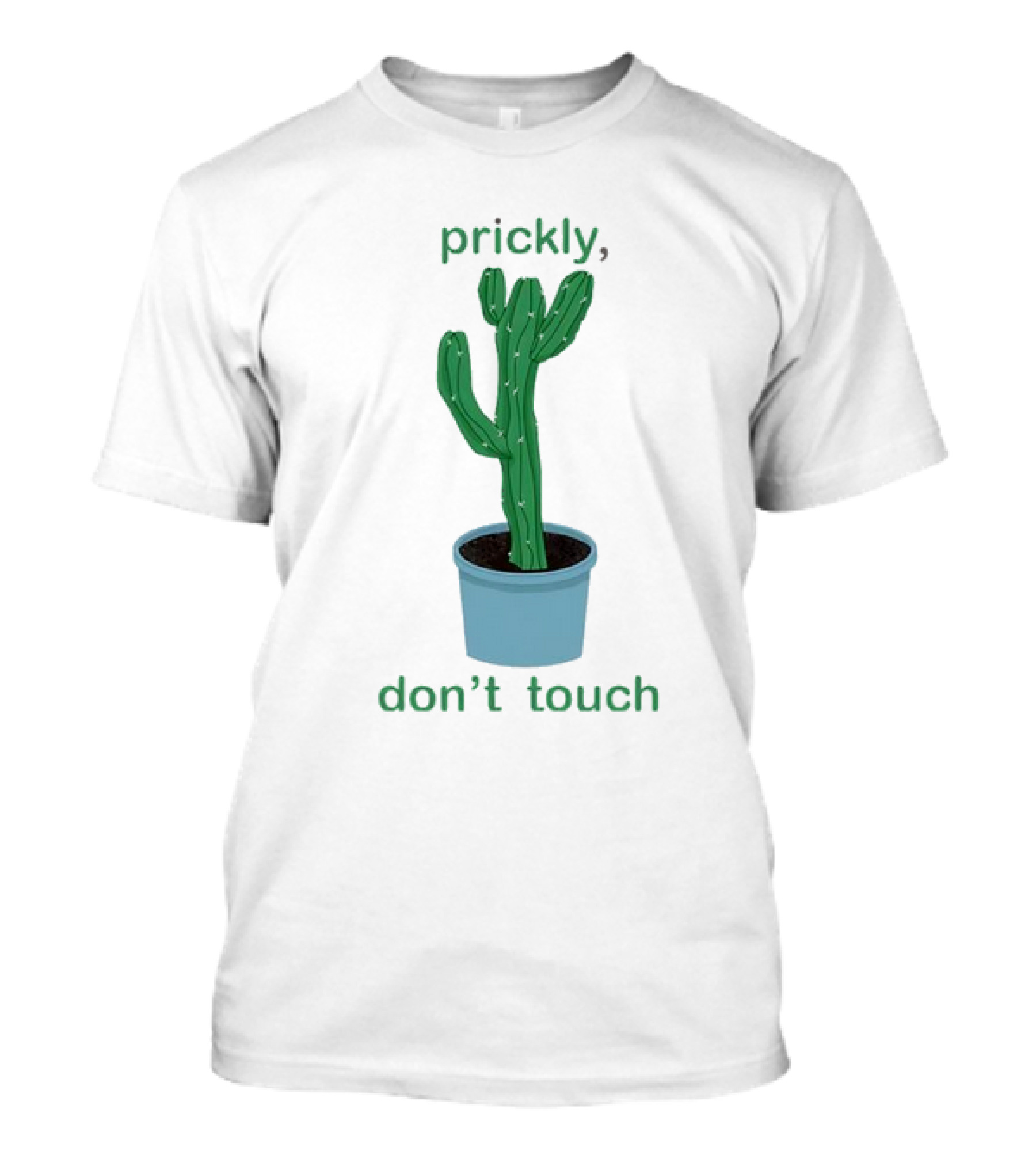 Prickly Don't Touch Cactus Cartoon Meme T-Shirt