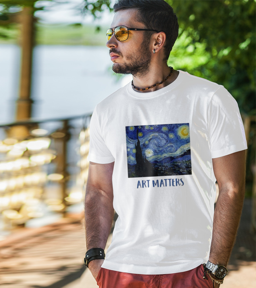 Starry Night Vincent Van Gogh Art Matters Iconic T-Shirt