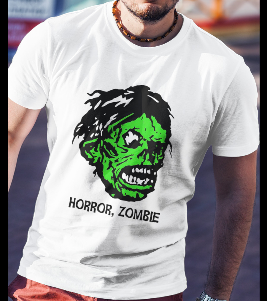 Kirk Hammett Horror Zombie Green Face T-Shirt