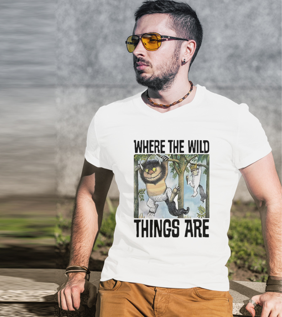 Where The Wild Things Are Moishe Sketch Hanging In Trees T-Shirt