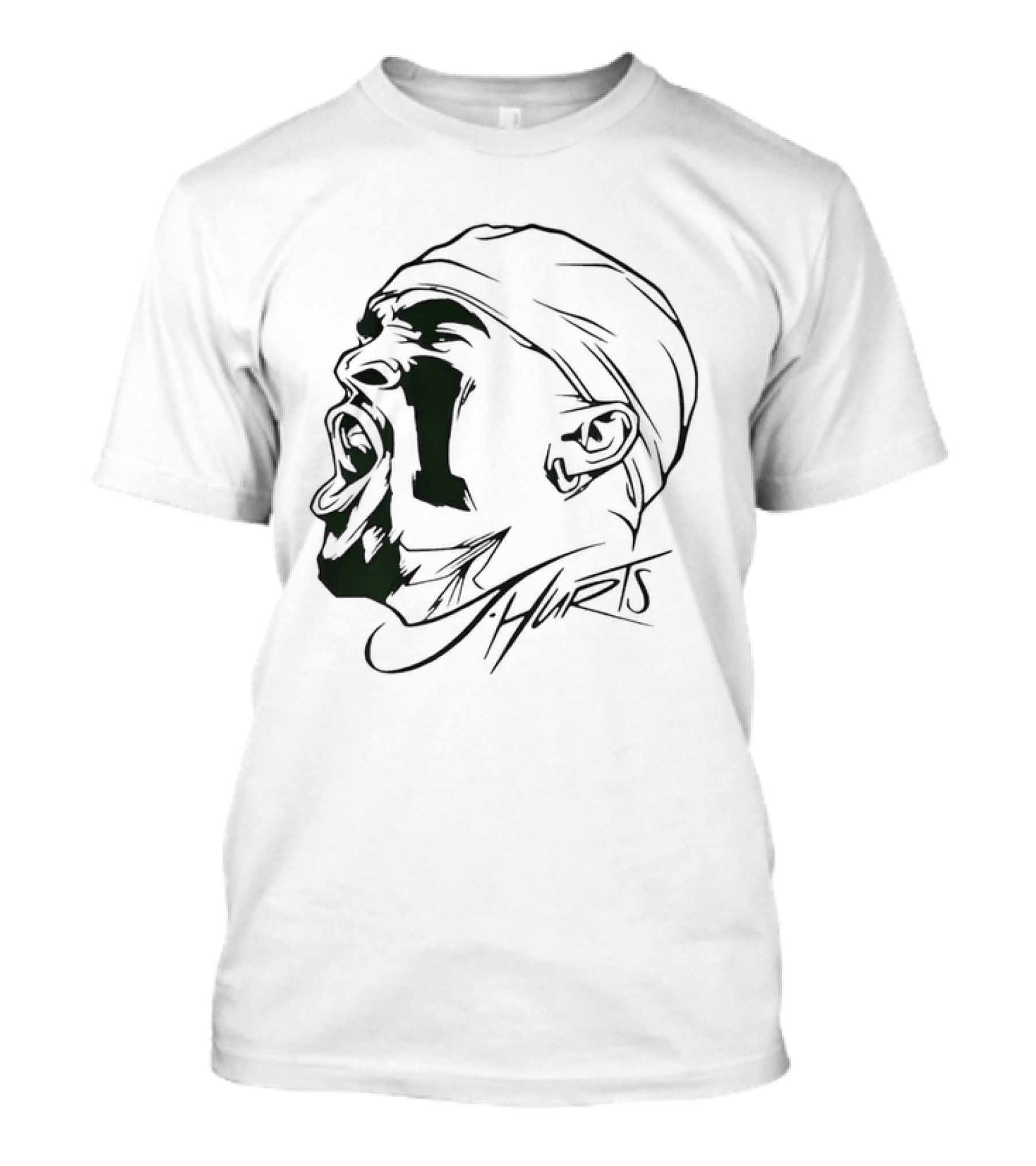 Philadelphia Eagles Jalen Hurts Yelling Vintage T-Shirt