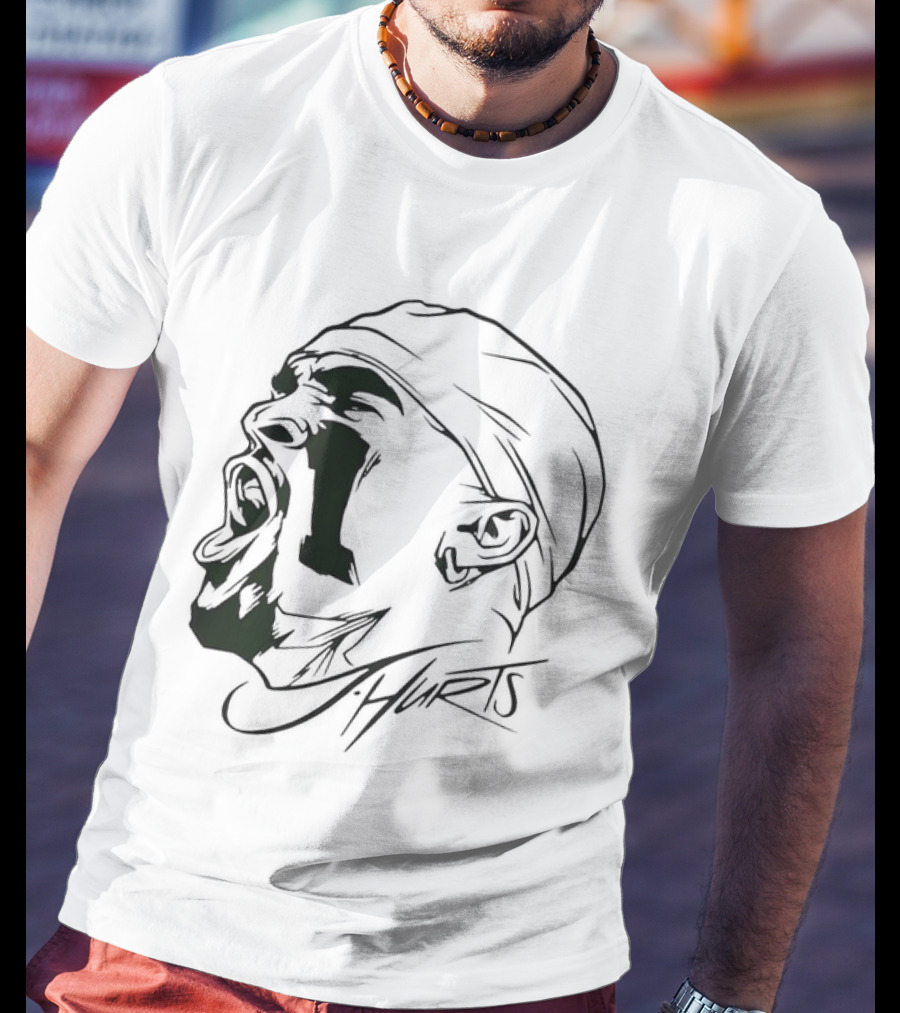 Philadelphia Eagles Jalen Hurts Yelling Vintage T-Shirt