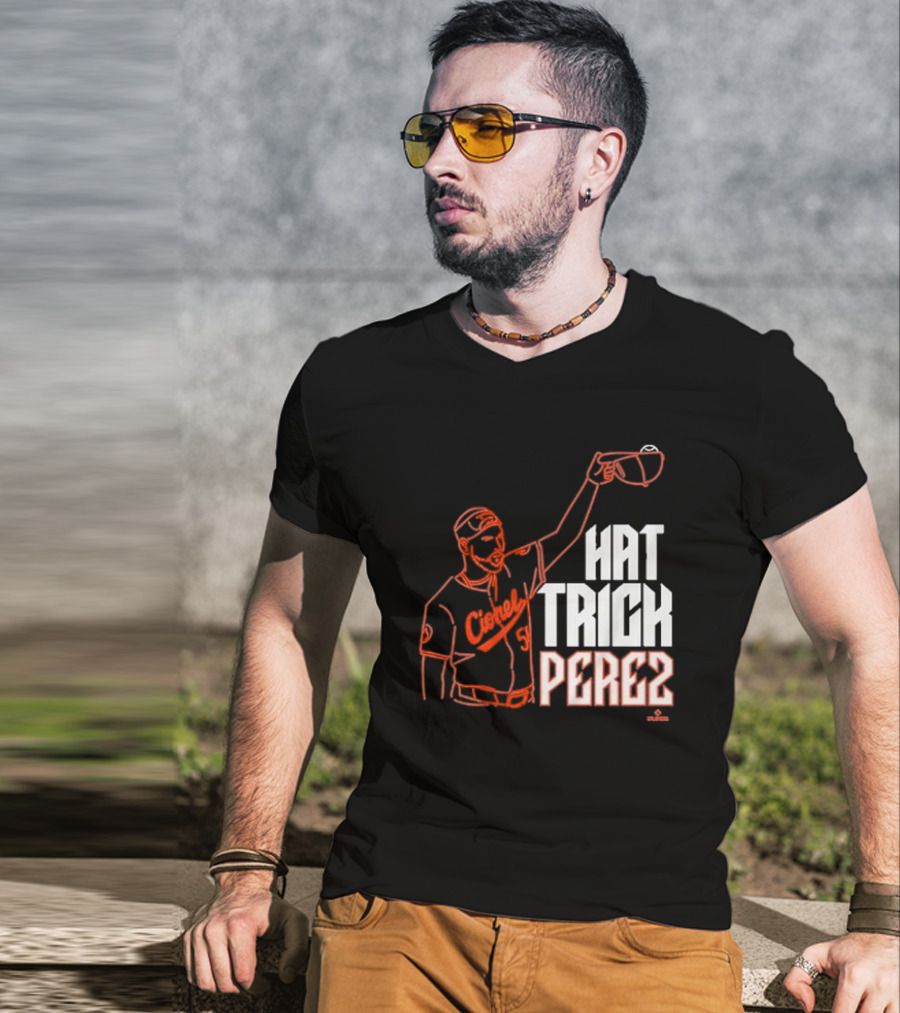 Baltimore Orioles Cionel Perez Hat Trick Perez Player T-Shirt