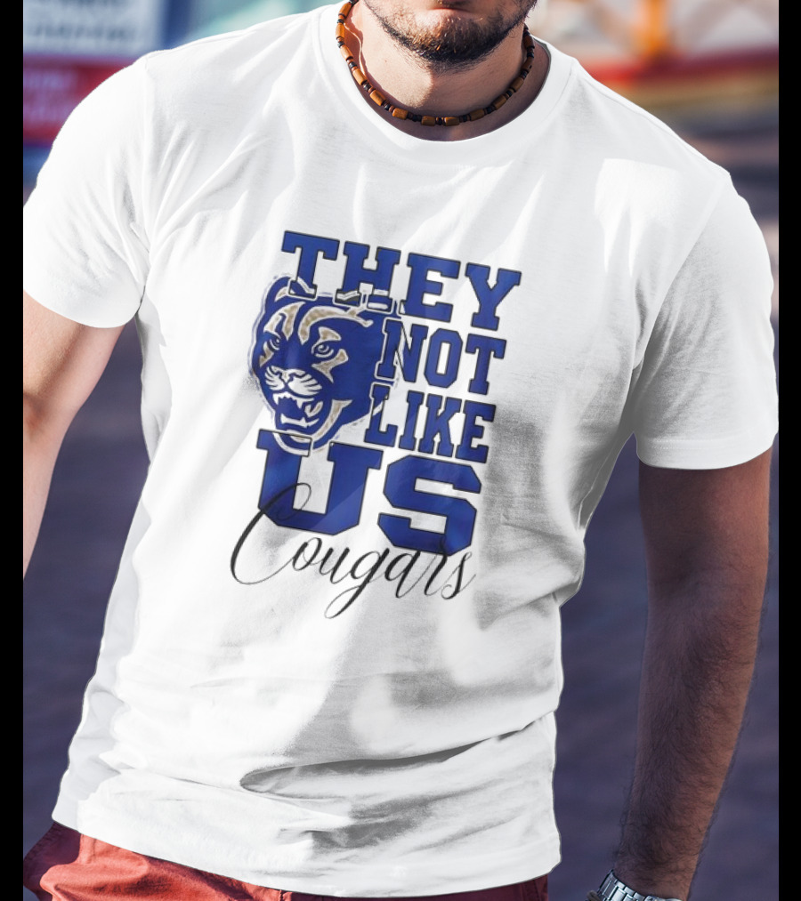 BYU Cougars They Not Like Us Cougars Football Team T-Shirt