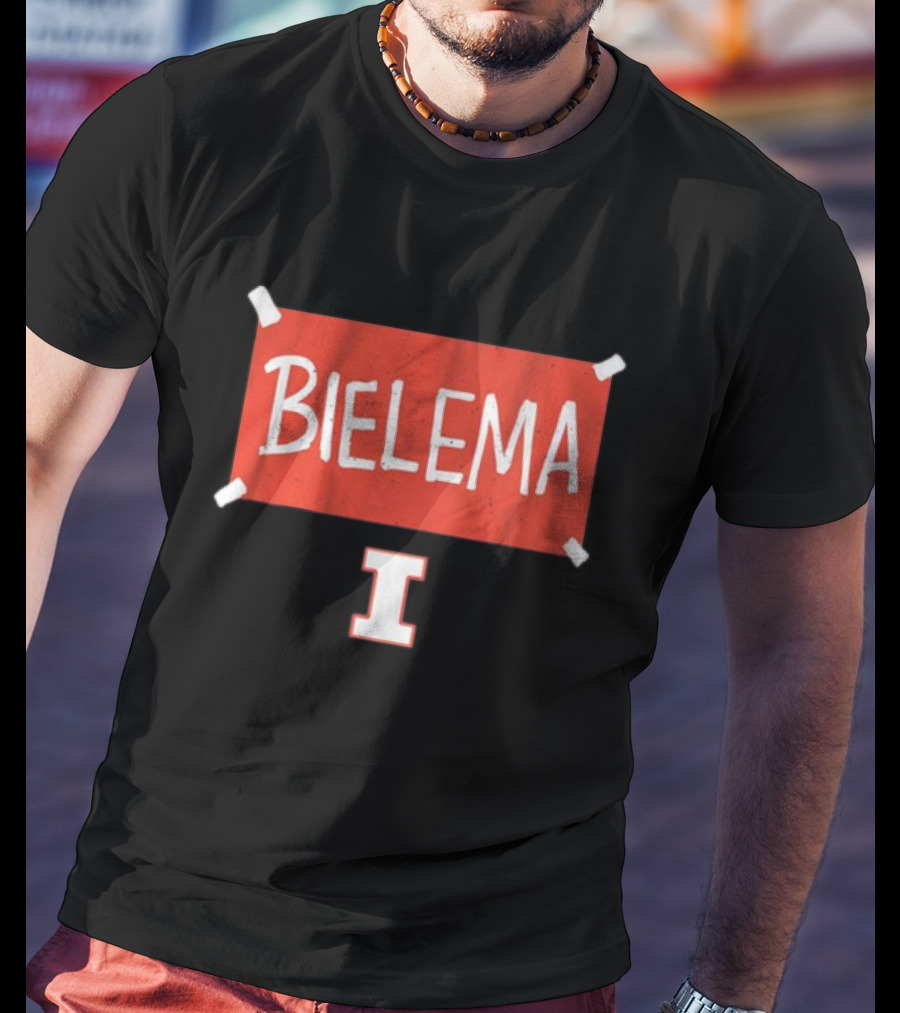 Bielema Illinois Football Banner T-Shirt