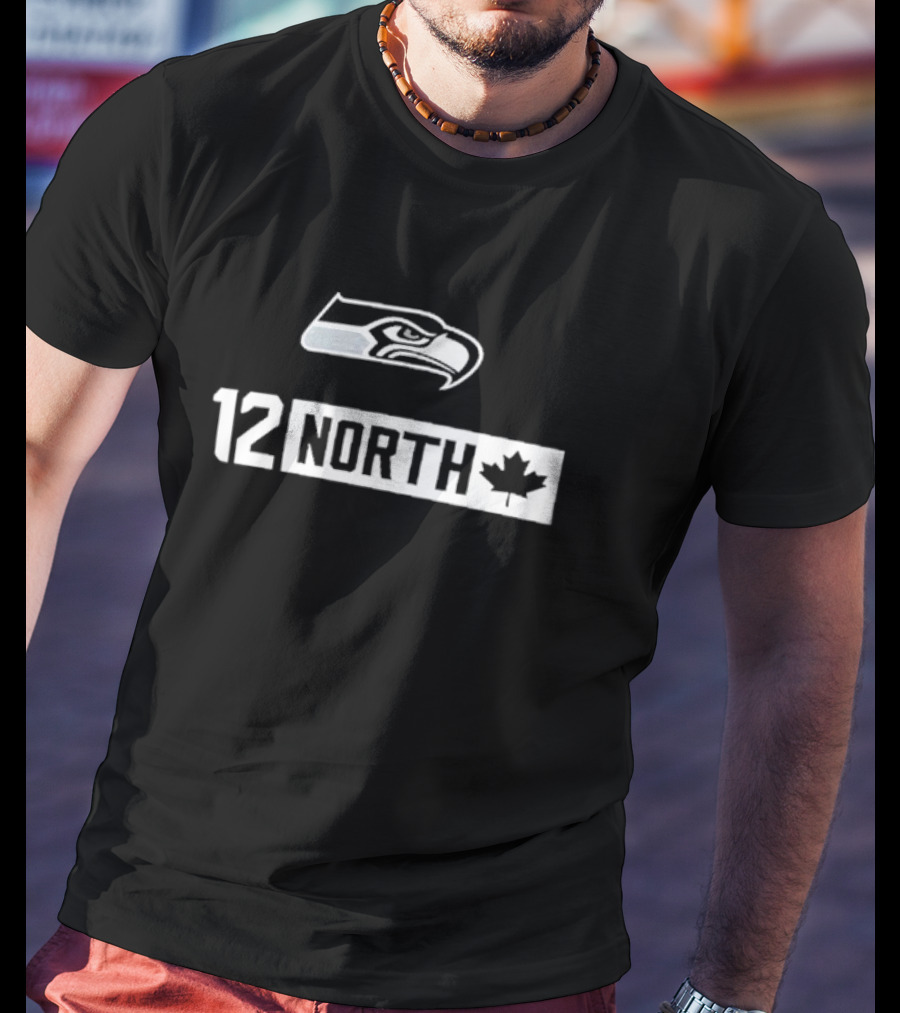 Seattle Seahawks 12 North Canadian Fans T-Shirt