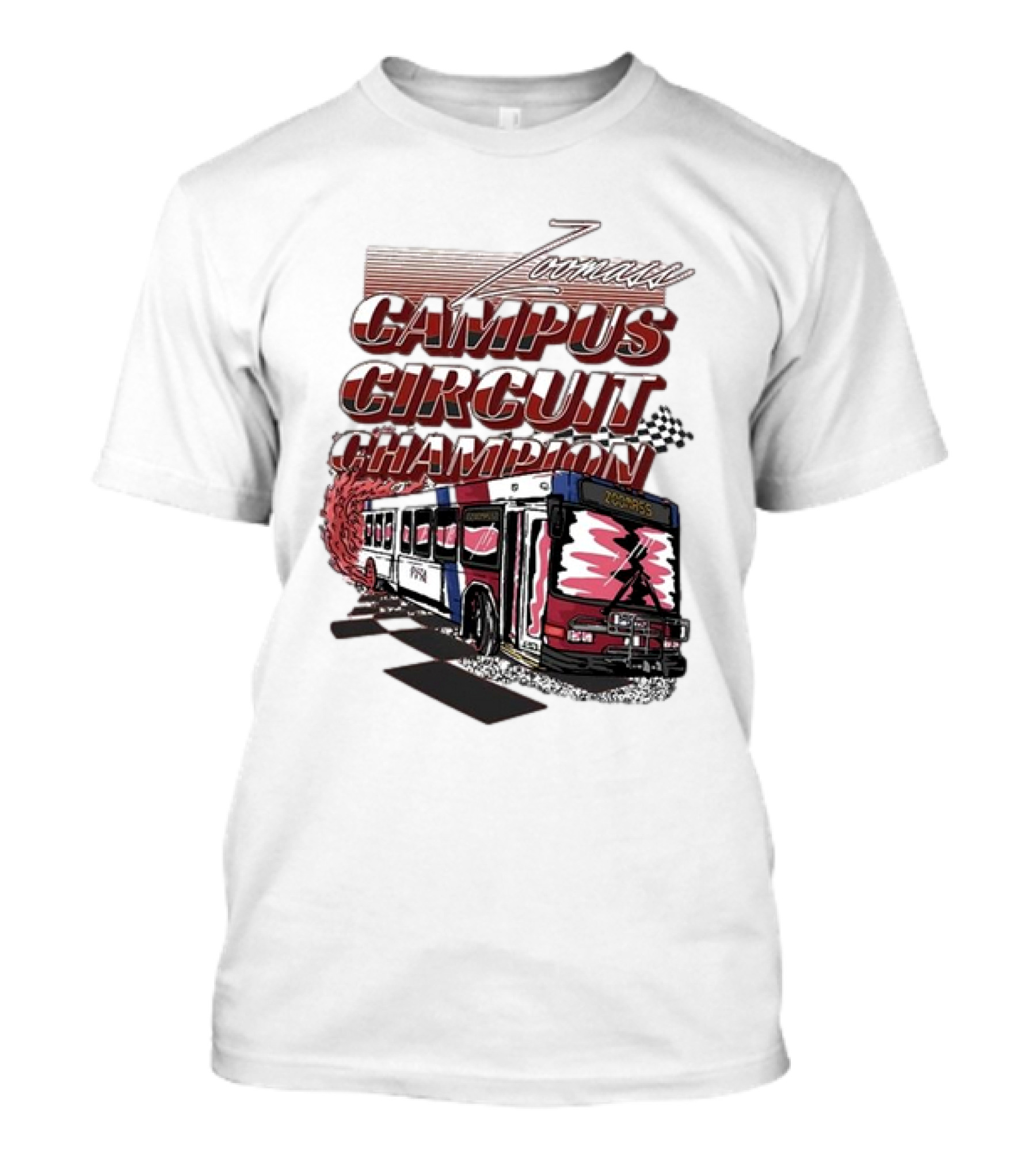 Campus Circuit Champion Zomass Racing Bus T-Shirt