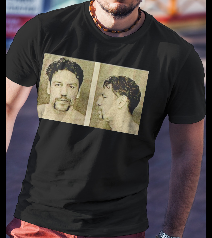 Milan Lucic Boston Bruins Mugshot Style Image T-Shirt